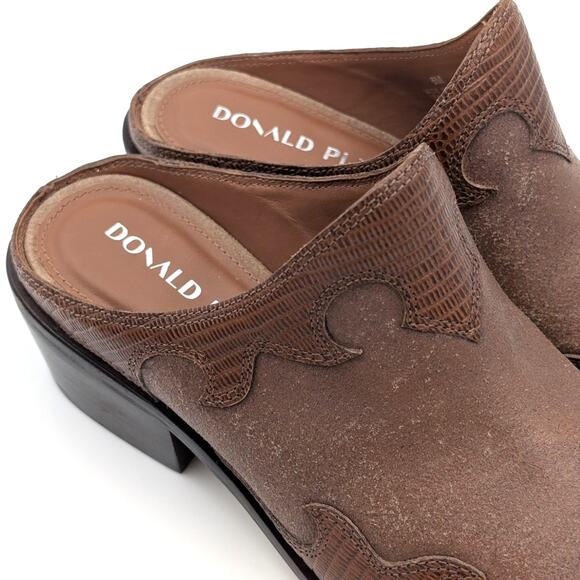 Donald Pliner Mindy Distressed Suede Western Mules Women's Size US6M EU37 - Picture 13 of 13